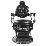 Poltrona barbiere Regina Capitonné Blackchrome