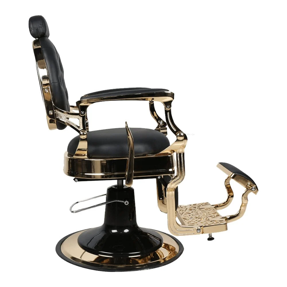 Poltrona barbiere Regina Capitonné Gold