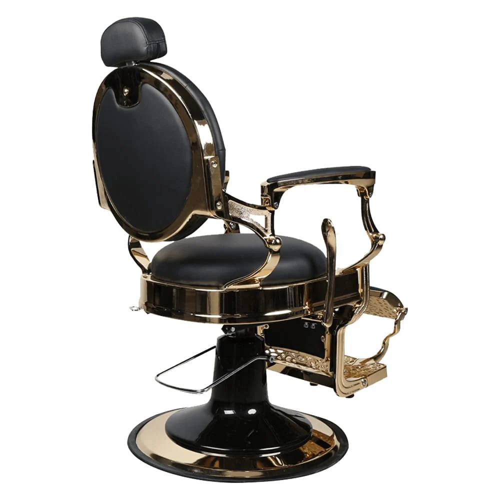 Poltrona barbiere Regina Capitonné Gold