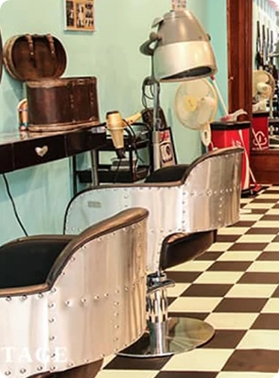 Realizzazioni per Salon De Coiffeur Vintage