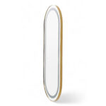 Specchiera LED Oval Gold