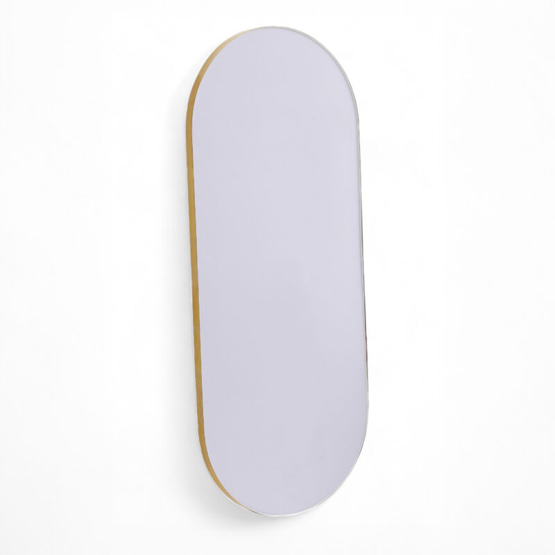 Specchiera LED Oval Gold