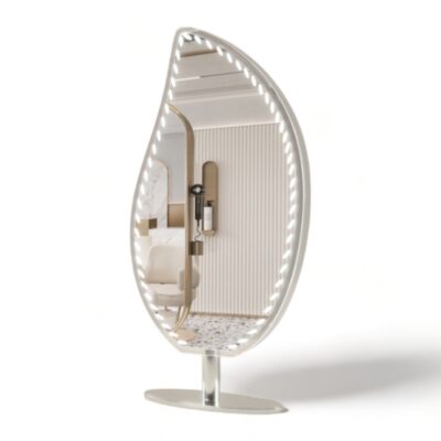 Postazione Specchio LED Bifacciale Leaf